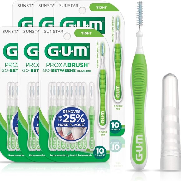 Proxabrush Go-Betweens - Tight - Interdental Brushes - Soft Bristled Dental Pick - Picture 1 of 10